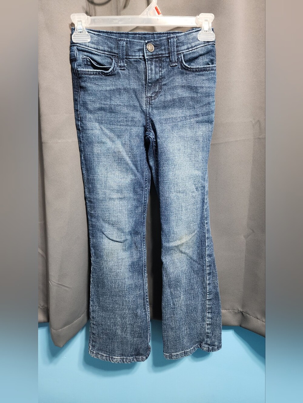 Wrangler Girls Everyday Bootcut Jeans Medium Wash Blue Denim Size 10